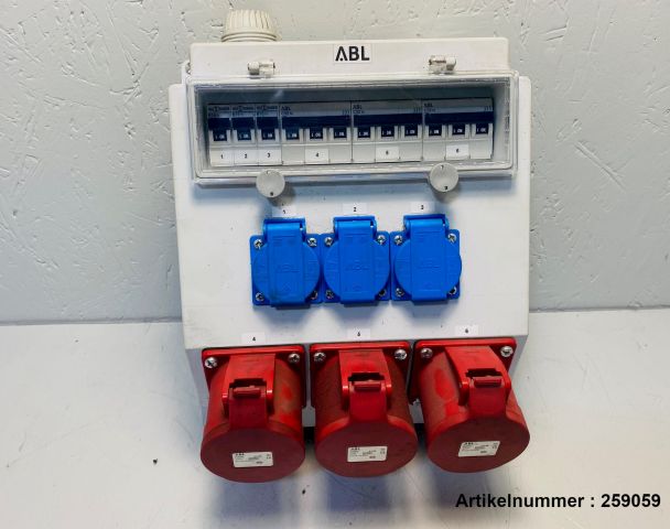 ABL SURSUM Verteilerkasten 3x 230V-16A, 3x 400V-32A / B603343