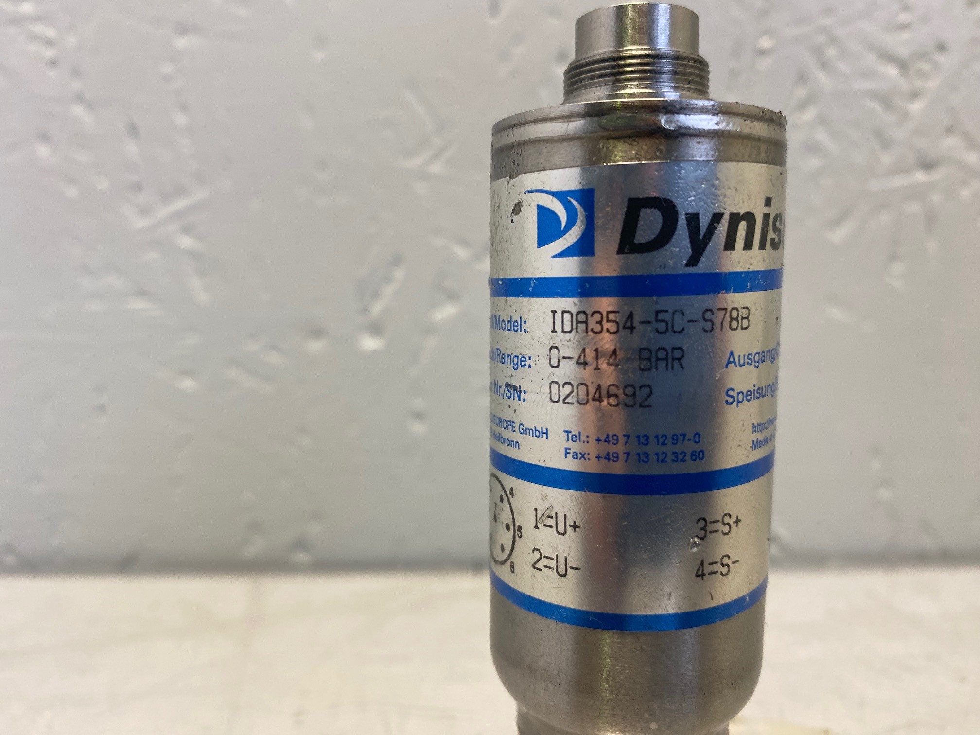 Dynisco Druckaufnehmer 0-414 bar, IDA354-5C-S78B / 2200153