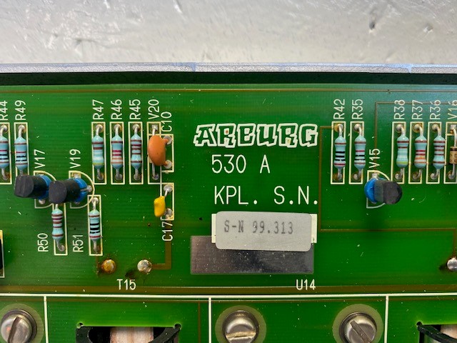 Arburg 530 A Heizungskontrollkarte / Dialogica