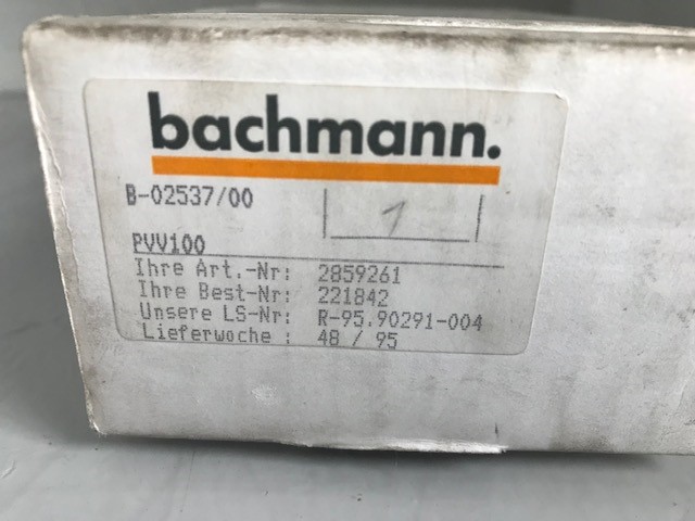 Bachmann Ventilsteuerung PVV100 / B 2537/00