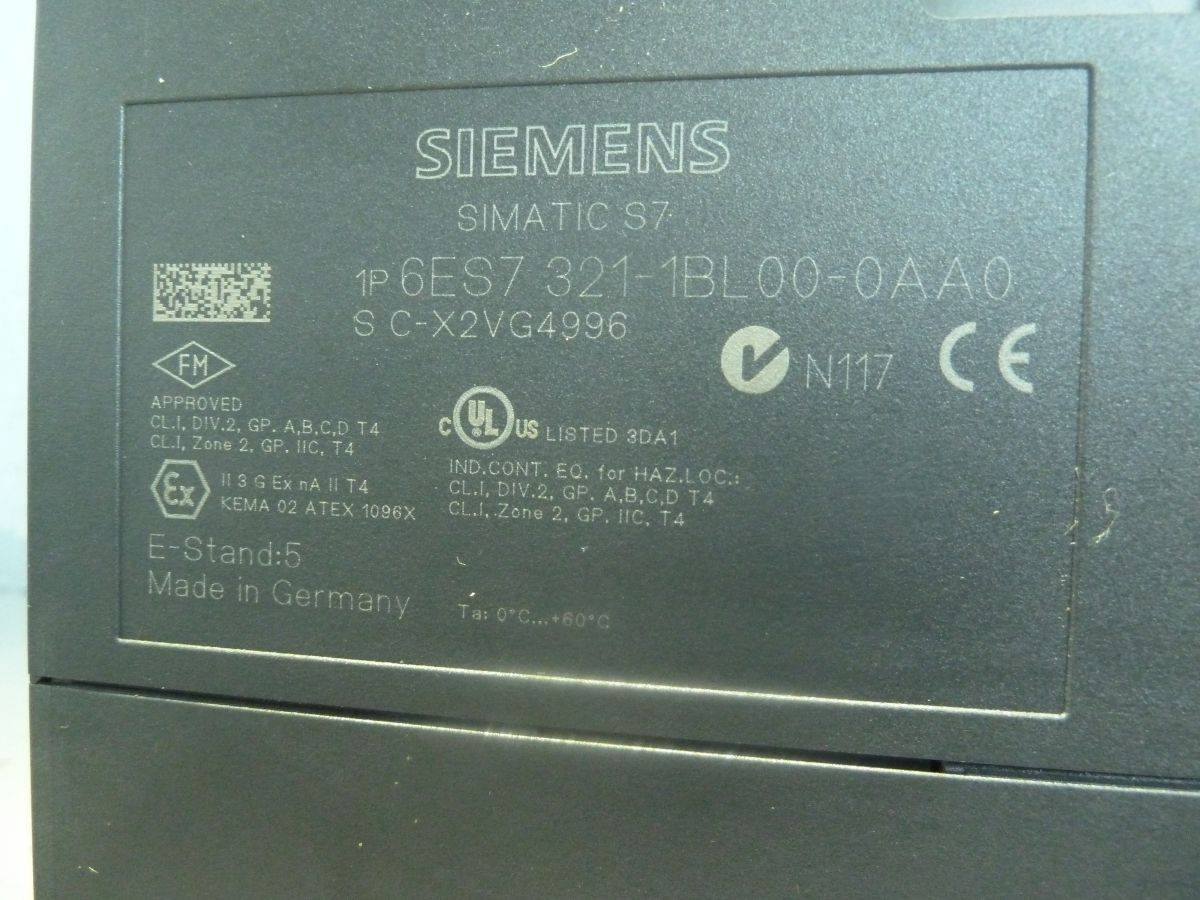 Siemens Simatic S7 Digitaleingabe SM321 / 6ES7 321-1BL00-0AA0 ...