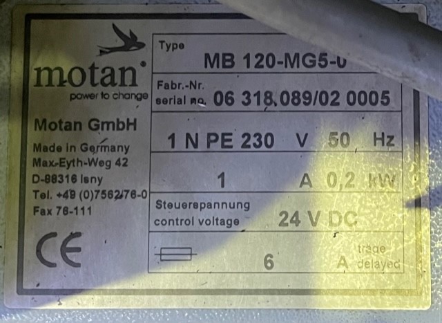 Motan Dosier + Mischgerät MB120-MG5-0, 2006