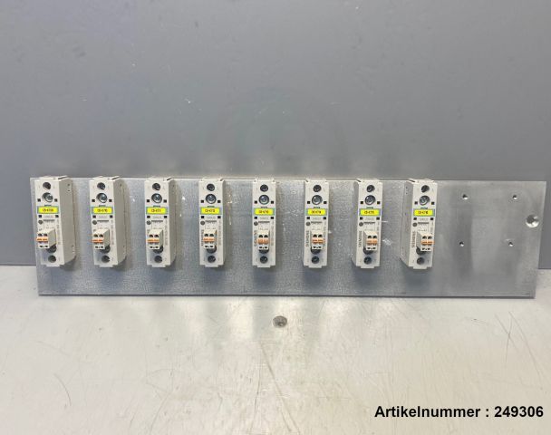 8x Siemens Sirius switch relay on aluminium plate / 0613168 / 3RF2150-1AG06-1KK0