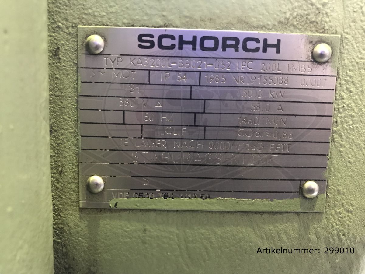 Schorch Drehstrommotor 30 kW,  B5 200 (L) / KA3200L-BB021-052 / neu gelagert