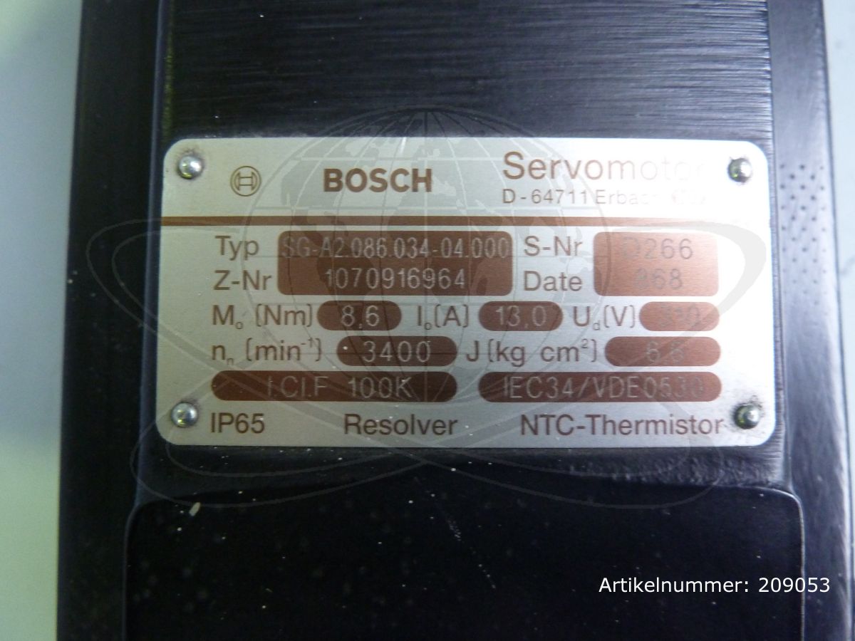 Bosch Servomotor + Stirnradgetriebe, SG-A2.086.034-04.000 + SK12FIEC63VL / D266