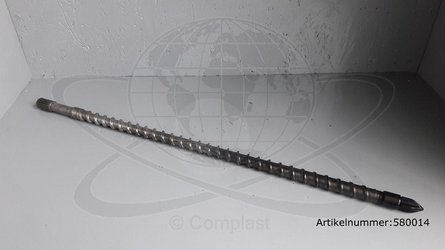 Ferromatik Milacron plasticising screw IU100 ,Ø 25 mm through-hardened