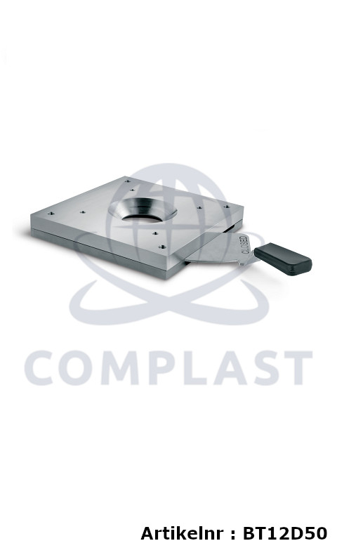 Hopper base with side outlet