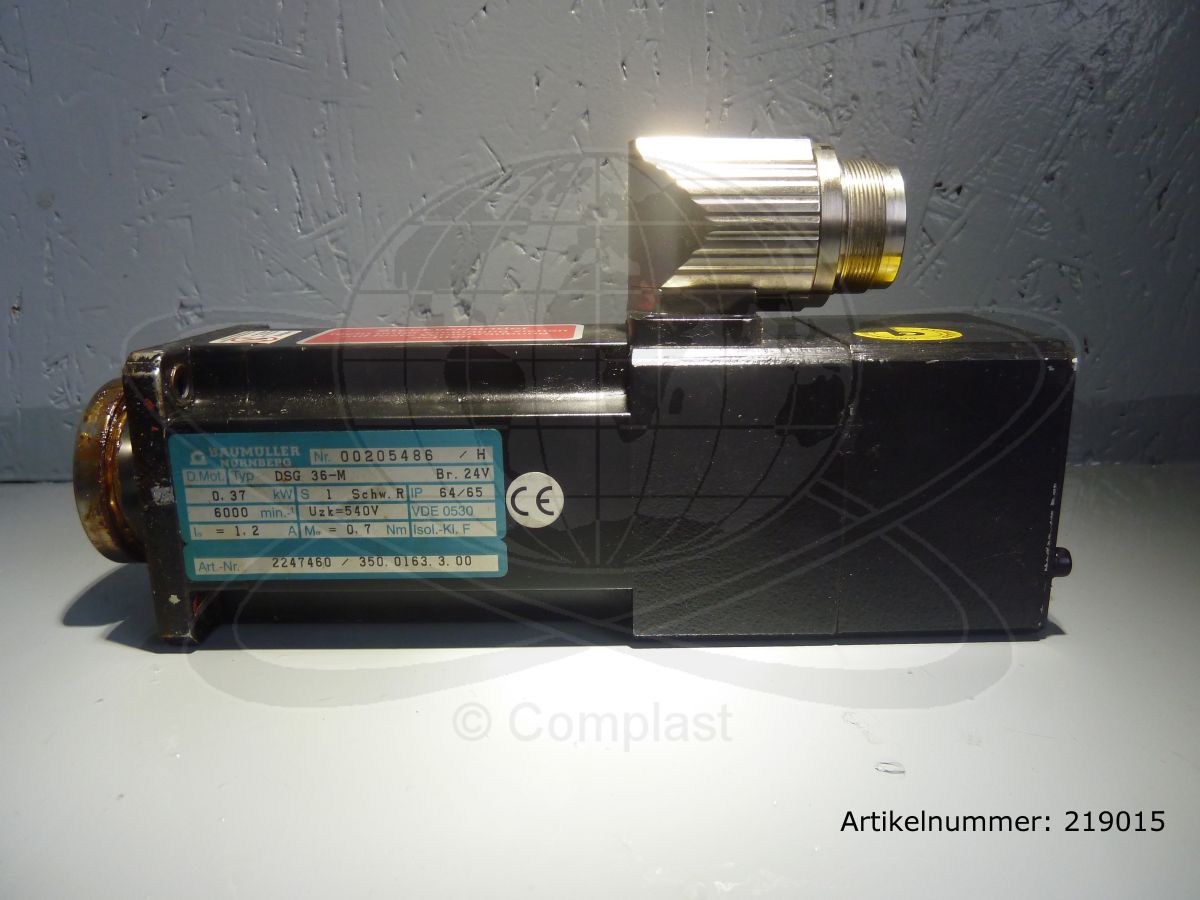 Baumüller Nürnberg AC motor, DSG 36-M / 00205486/H
