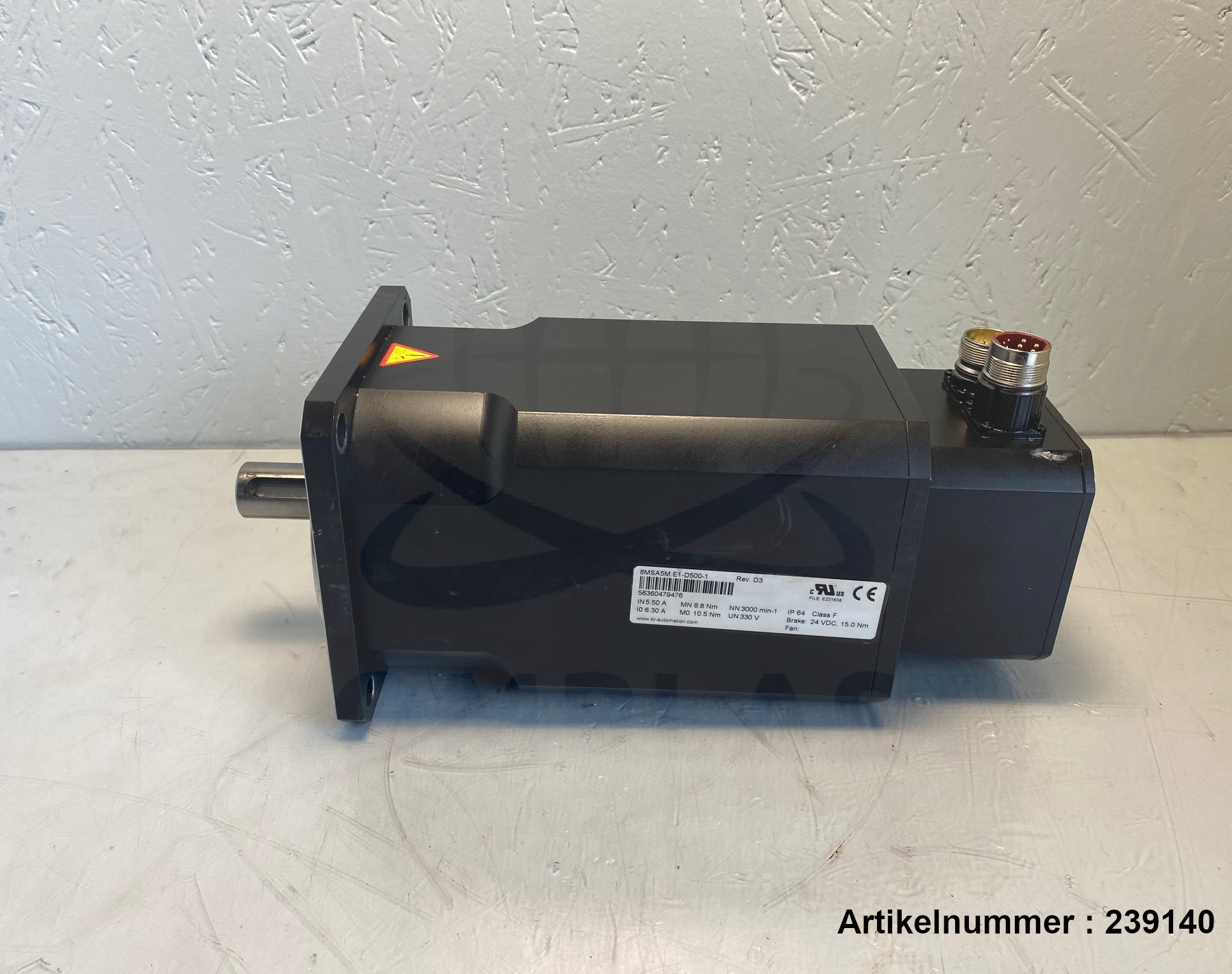 B&R Servomotor / 8MSA5M.E1-D500-1 / 100BR317