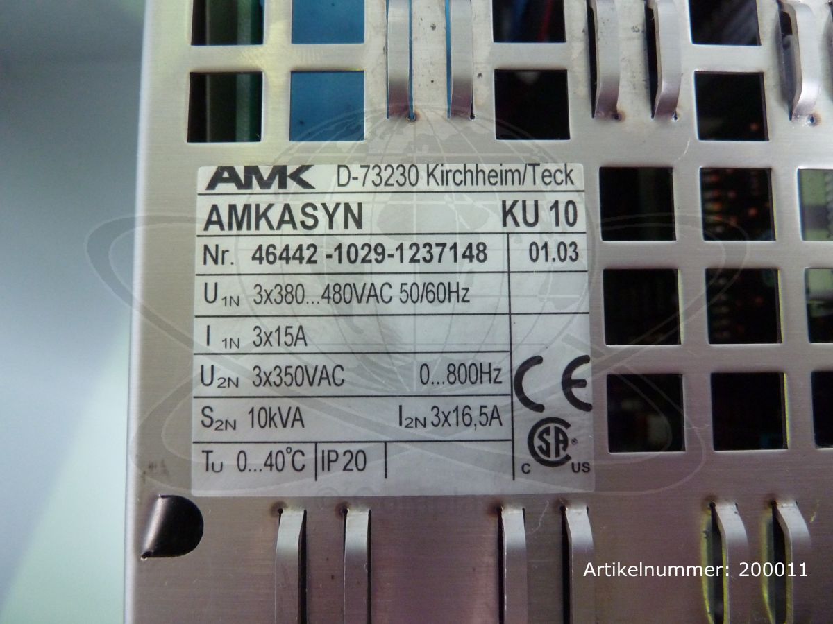 AMK Servodrive + Bremswiderstand / KU10, AR 1000-50-F / 454777-0420-918155, 46442-1092-1237148
