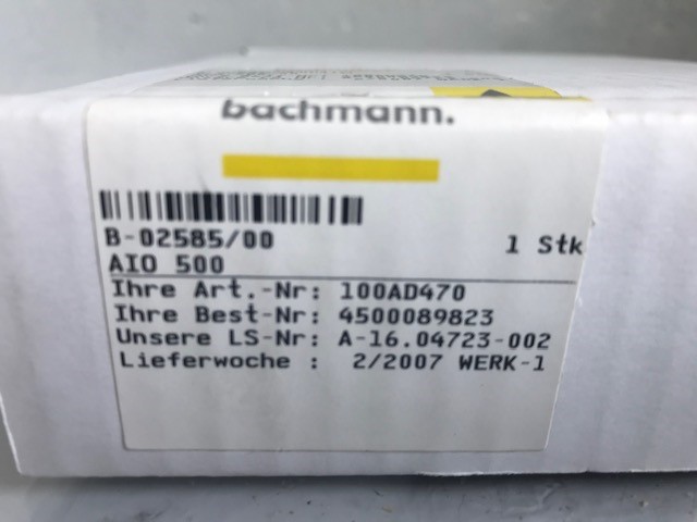 Bachmann Steuerkarte AIO 500 / B-02585/00