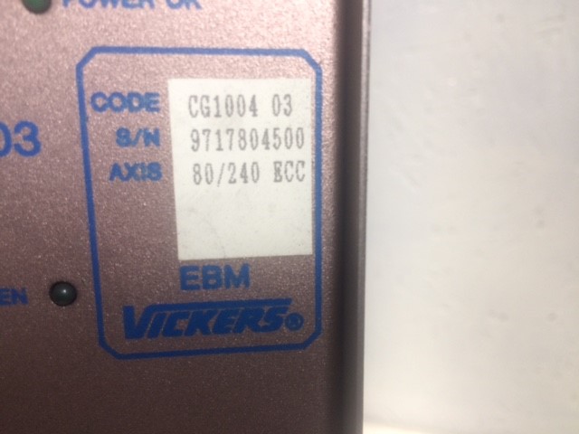 Vickers+B1254:H1254 Drive CG1004 EBM / 10010715 / CG1004 EBM80/240