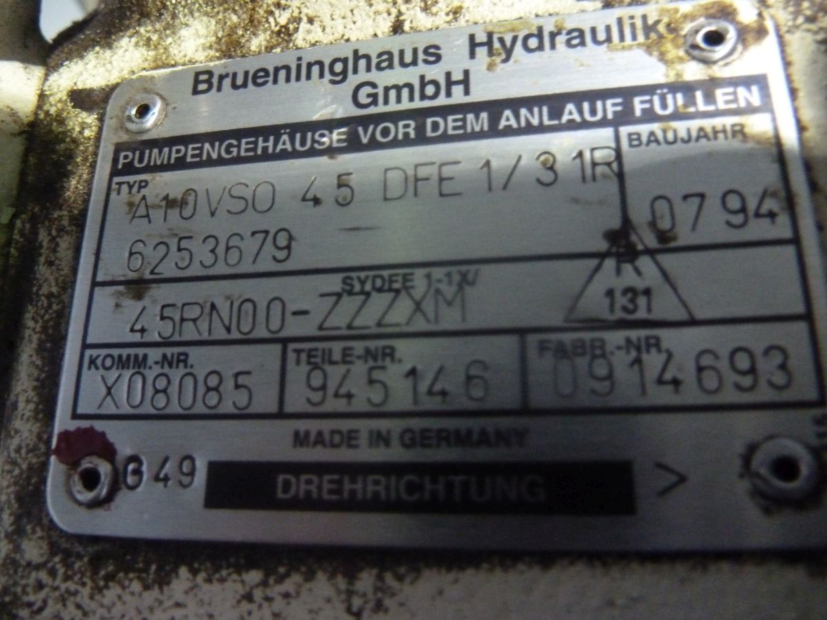 Brueninghaus Hydraulik GmbH AKP45 / A10VSO 45 DFE 1/31R-6253679 / 945146