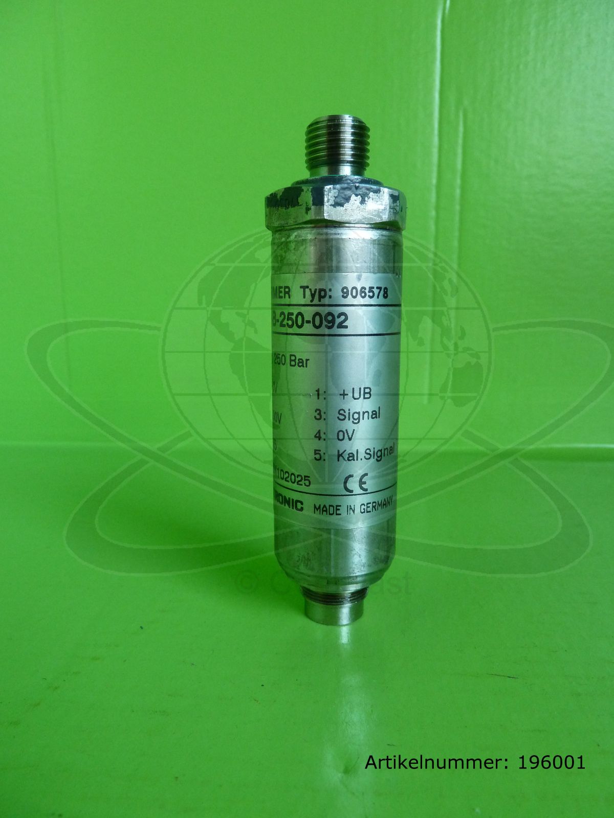 HYDAC Druckumformer Drucksensor 250 Bar, 906578 / HDA 3740-B-250-092