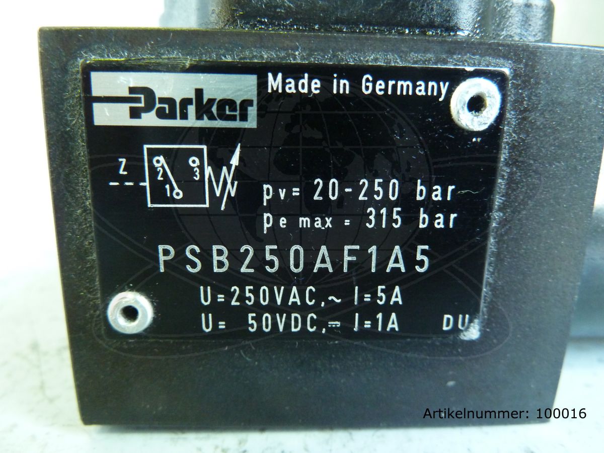 Parker Druckschalter 20-250 Bar / PSB250AF1A5