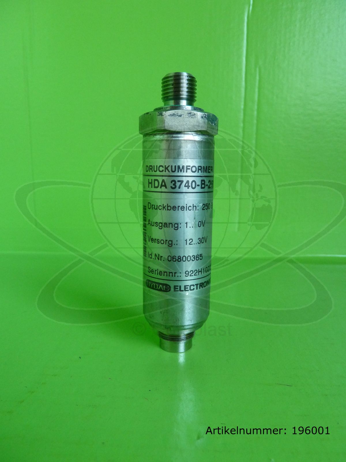 HYDAC Druckumformer Drucksensor 250 Bar, 906578 / HDA 3740-B-250-092