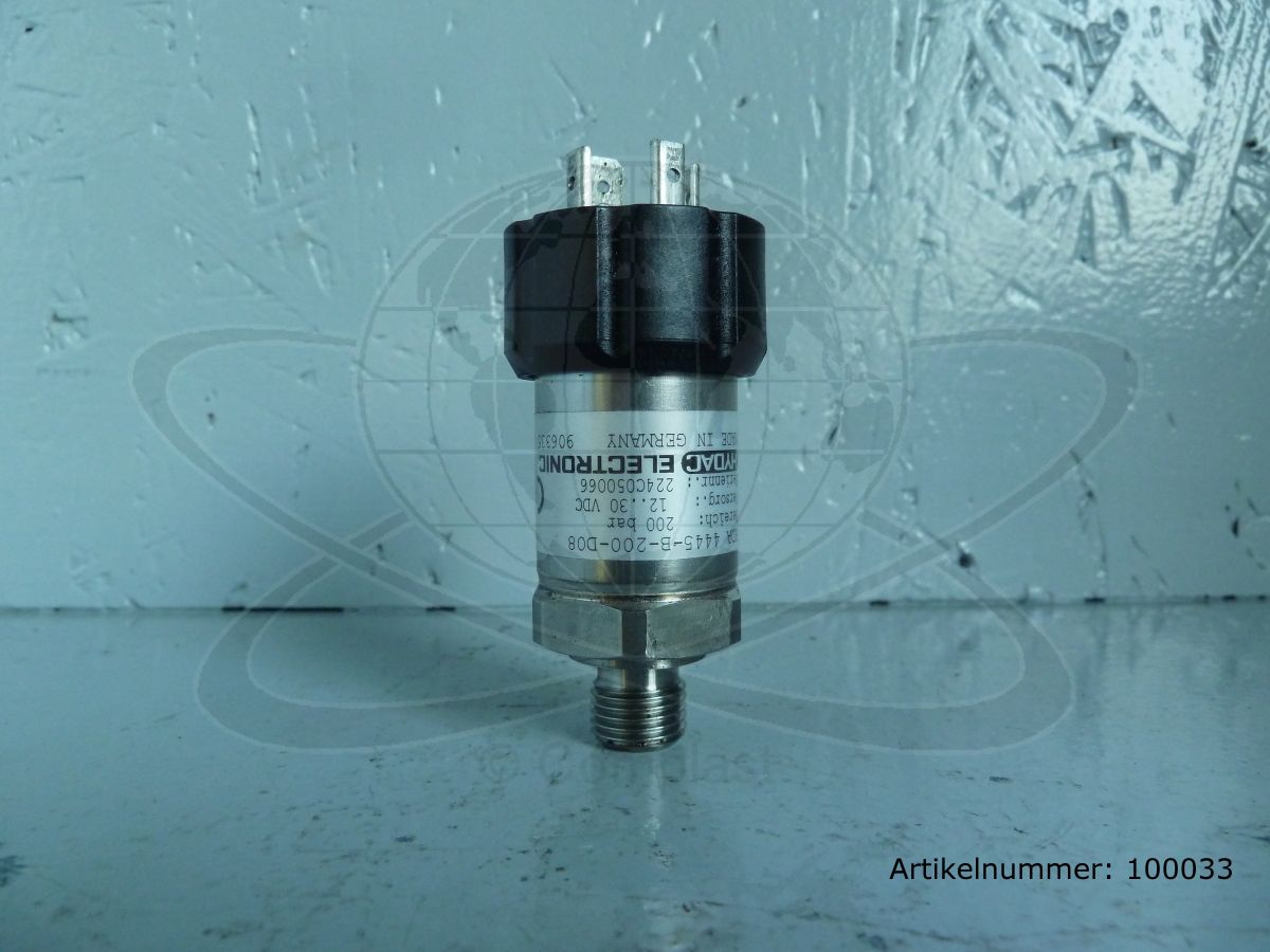 HYDAC hydraulic pressure sensor 200 bar, HDA 4445-B-200-D08 / 10007633