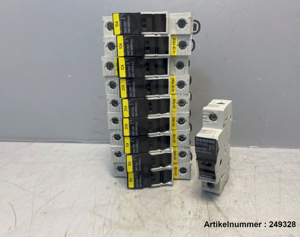 10x Siemens SITOR Sicherungslasttrennschalter 3NC1091 / 0612014