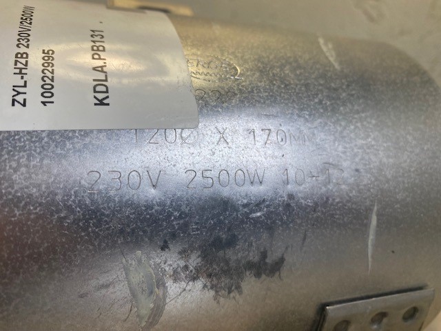 ERGE Zylinderheizband Ø 120 x 170 mm 230V/2500W / 10022995 / KDLA.PB131 - neuwertig