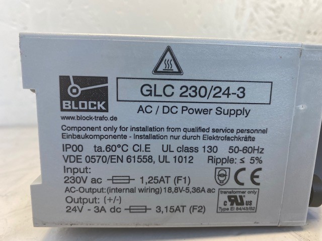 BLOCK Netzteil GLC 230/24-3 / 30010307