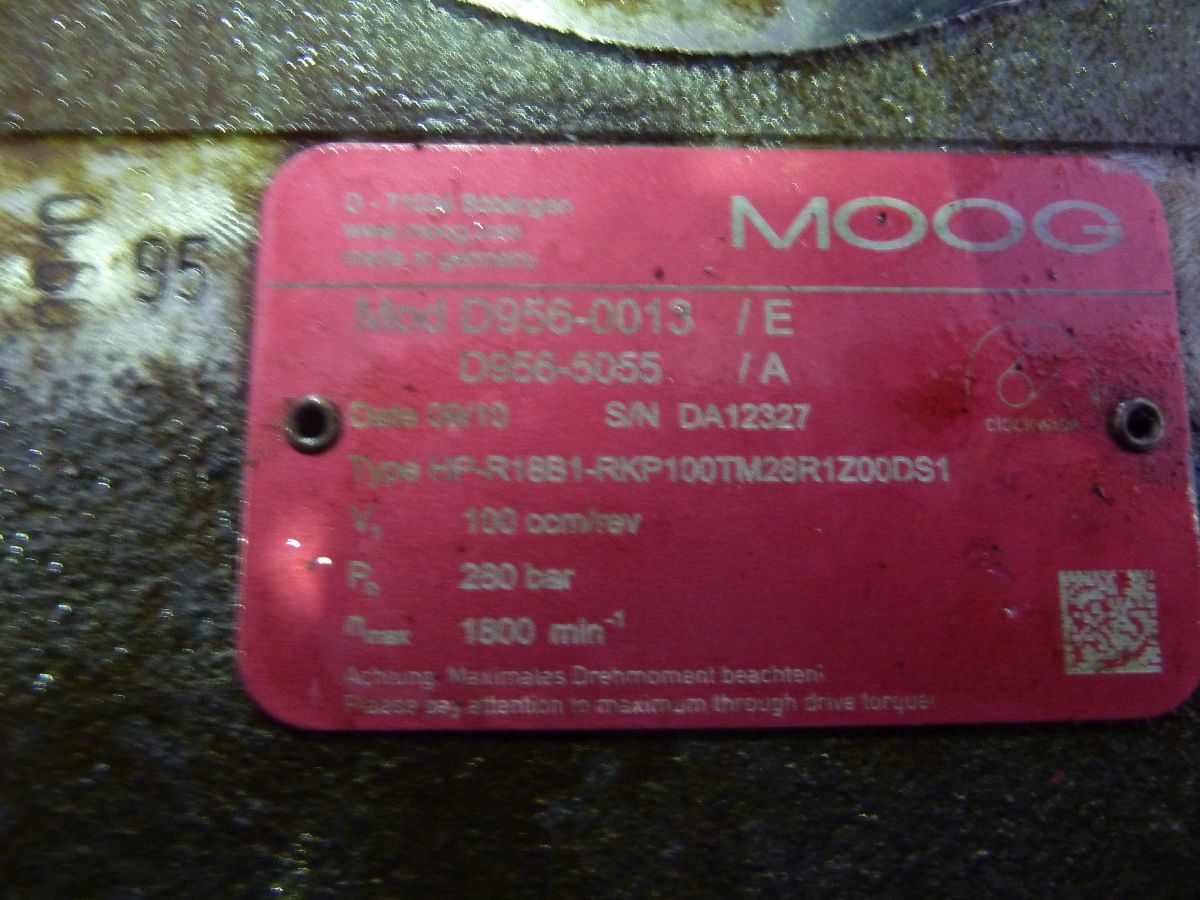 MOOG K-Tec 450 Doppelpumpe, RKP 100HPQ + 63HPQ 2 / 10275215