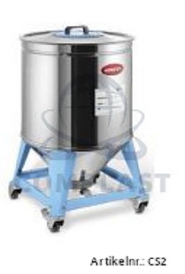 Moretto 480 ltr. stainless steel storage container on castors