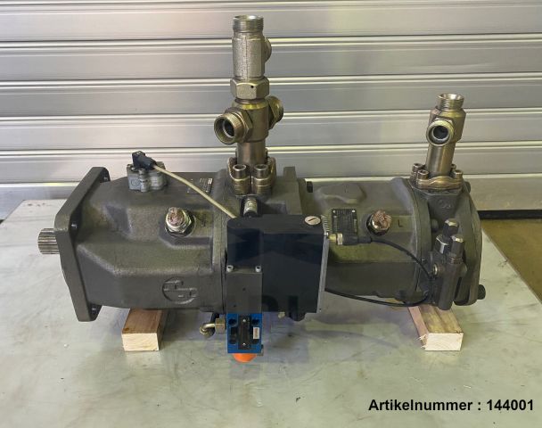 Rexroth Doppelpumpe AKP140 mit Ventil + AKP71DR ohne Ventil / R901021899, R900702586, R910970517
