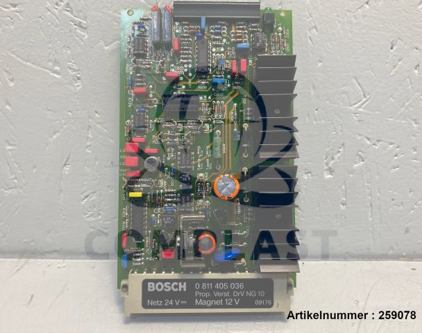 BOSCH 0 811 405 036 Prop. Verst. Karte / NG 10