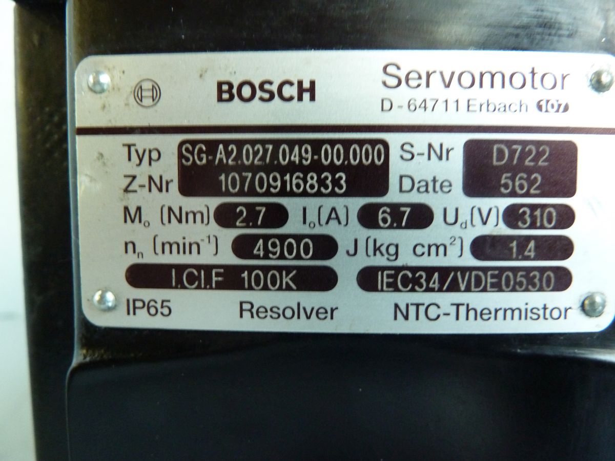 BOSCH Servomotor, SG-A2.027.049-00.000 / 1070916833