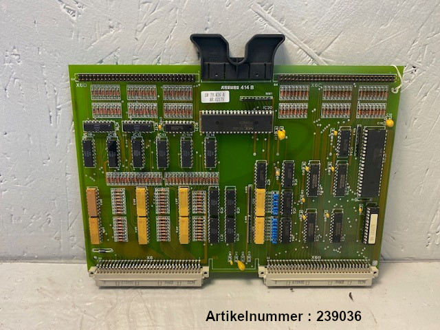 Arburg 414 B Bedienfeldkarte / Dialogica