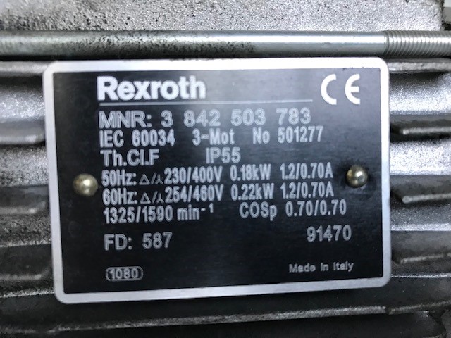 Rexroth Drehstrommotor + Förderbandantrieb, IEC60034 / 3 842 503 783